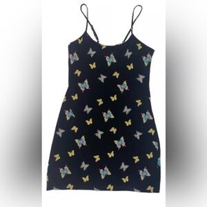 New Juniors SO Back-Tie Butterfly Bodycon Mini Dress